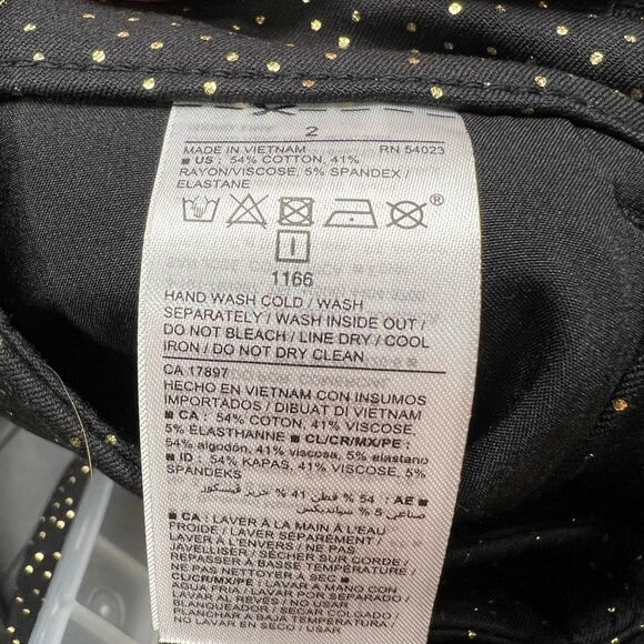 NWT OLD NAVY High-Waisted Pixie Foil-Dot Ankle Pants - Size 2 - Picture 6 of 6